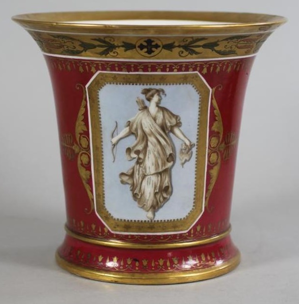 A PARIS PORCELAIN CACHE-POT Image