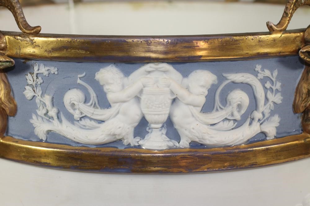 A LARGE "SEVRES" BISQUE PORCELAIN JARDINIERE Image