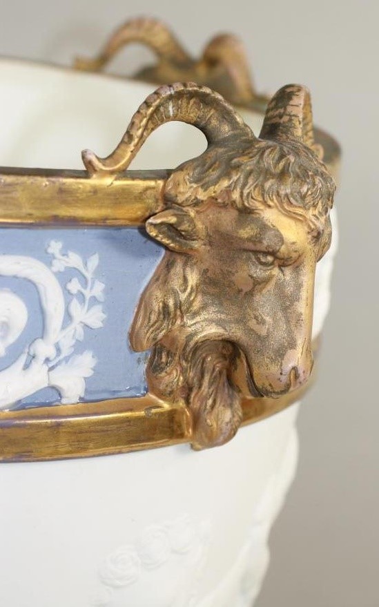 A LARGE "SEVRES" BISQUE PORCELAIN JARDINIERE Image