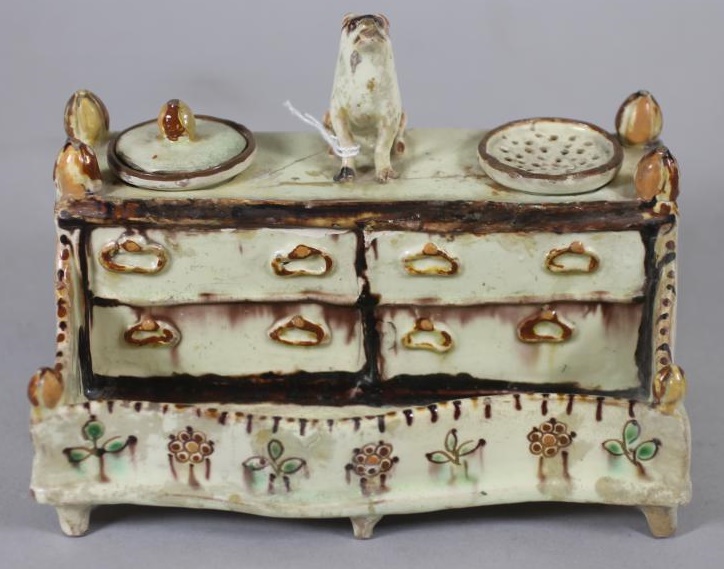 A FAIENCE DESK STANDISH Image