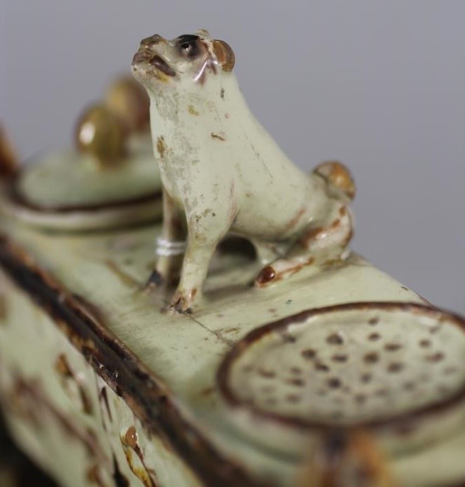 A FAIENCE DESK STANDISH Image