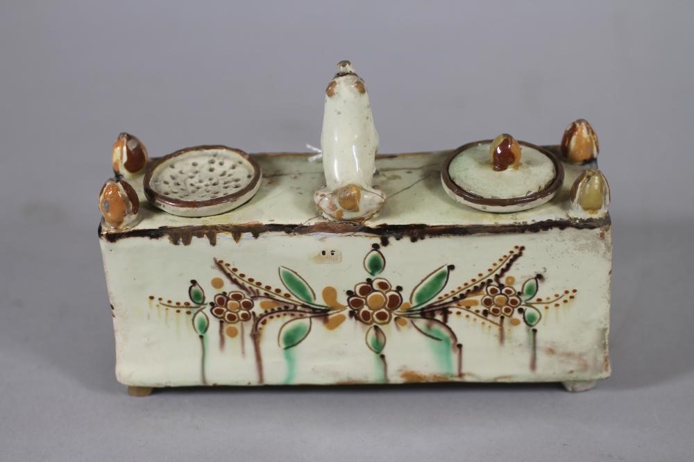 A FAIENCE DESK STANDISH Image