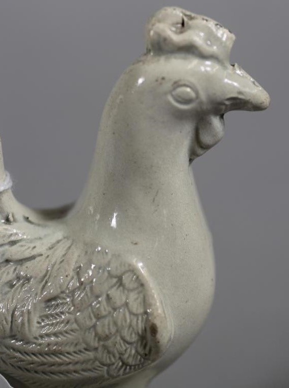 A SALTGLAZE STONEWARE COCKEREL Image