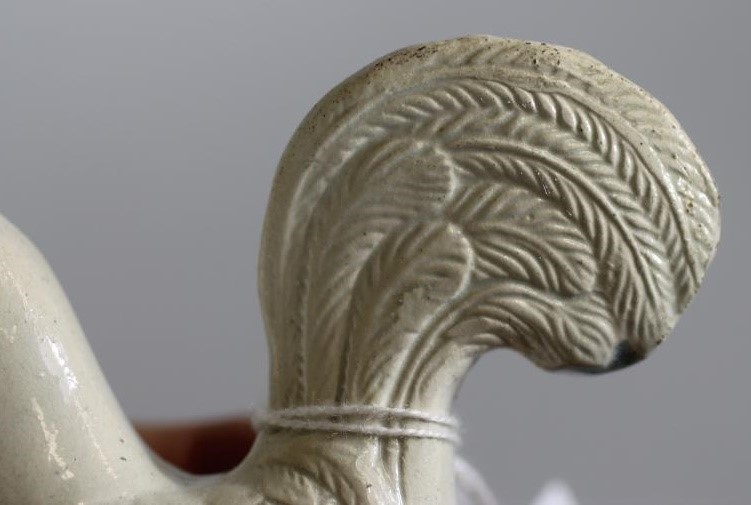 A SALTGLAZE STONEWARE COCKEREL Image