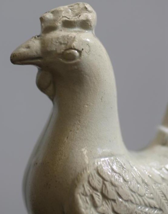 A SALTGLAZE STONEWARE COCKEREL Image