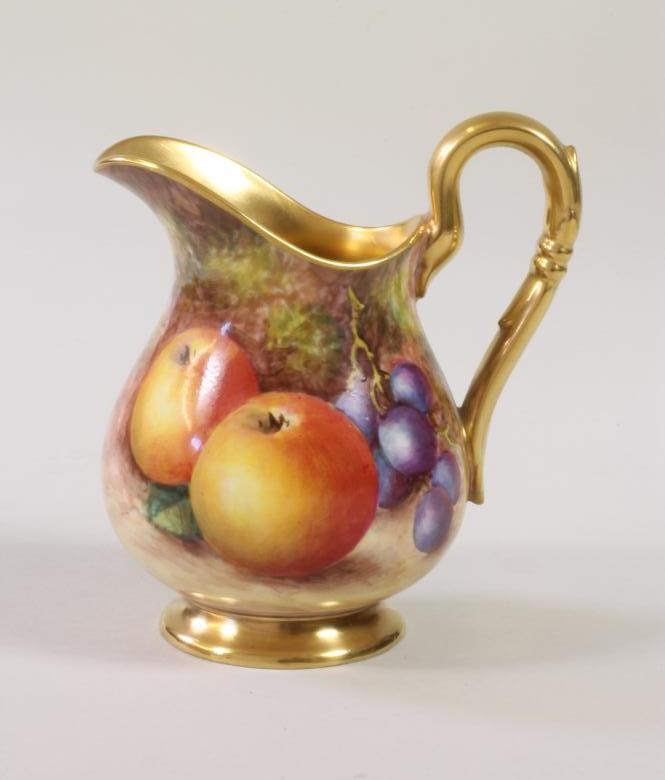A ROYAL WORCESTER CHINA JUG Image