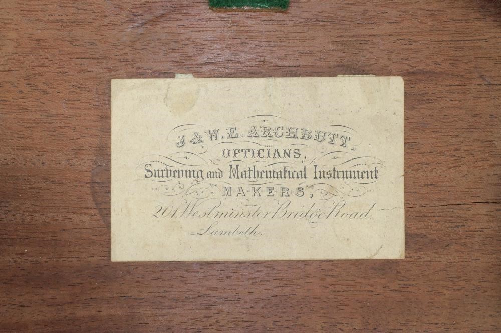 A VICTORIAN BRASS AND LACQUERED THEODOLITE by C.W. Dixey Image