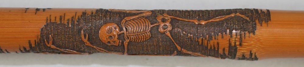 A JAPANESE BAMBOO WALKING CANE Image