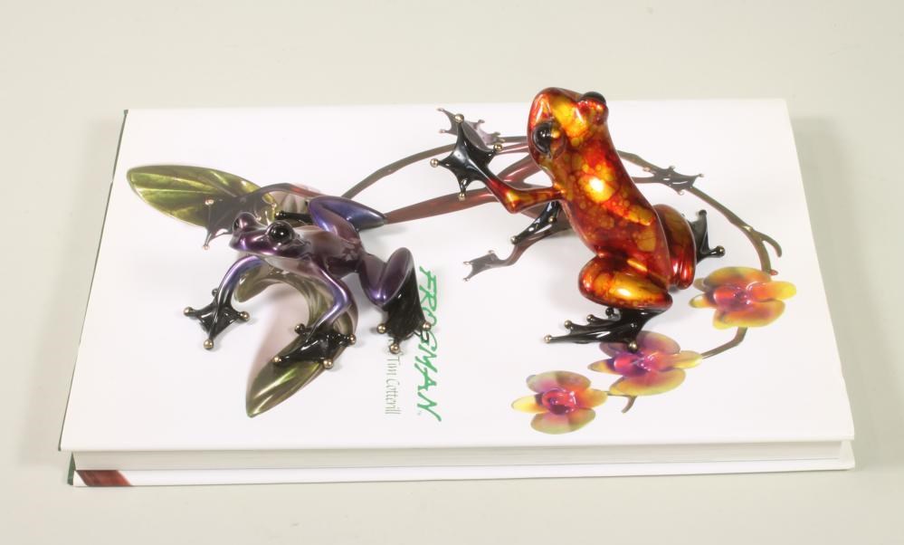 TIM COTTERILL "FROGMAN" (Contemporary) two limited edition lacquered bronze models Image