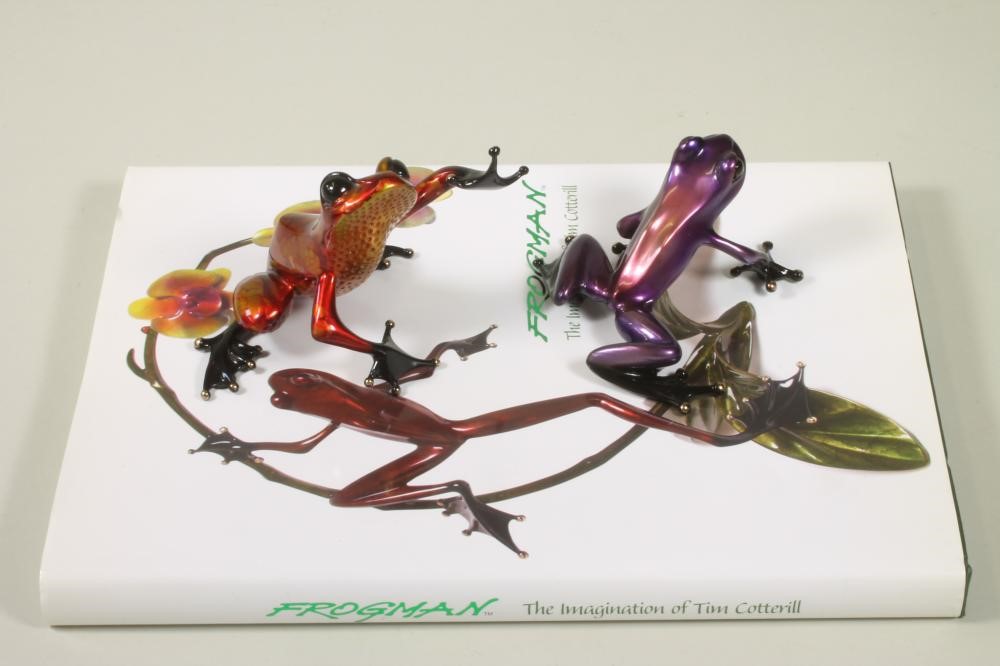 TIM COTTERILL "FROGMAN" (Contemporary) two limited edition lacquered bronze models Image