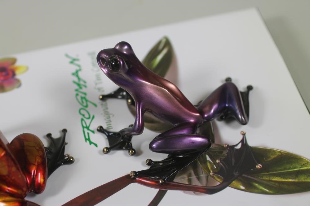 TIM COTTERILL "FROGMAN" (Contemporary) two limited edition lacquered bronze models Image