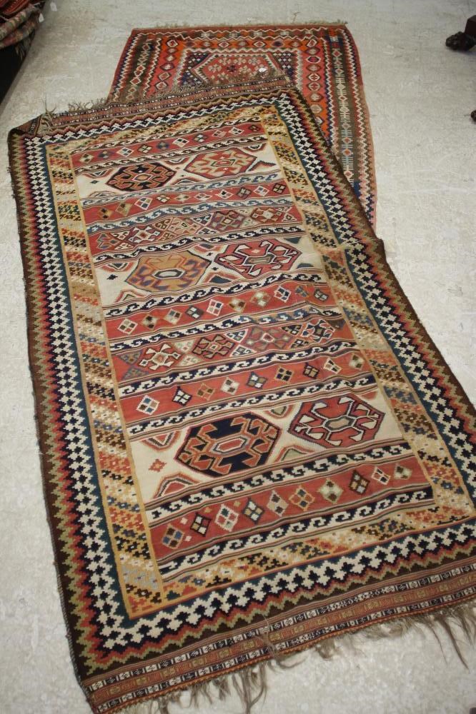 AN AFGHAN KILIM FLAT WEAVE RUG Image