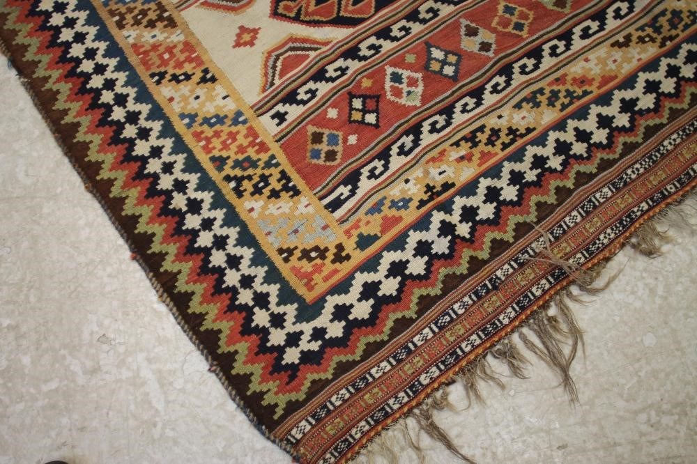 AN AFGHAN KILIM FLAT WEAVE RUG Image