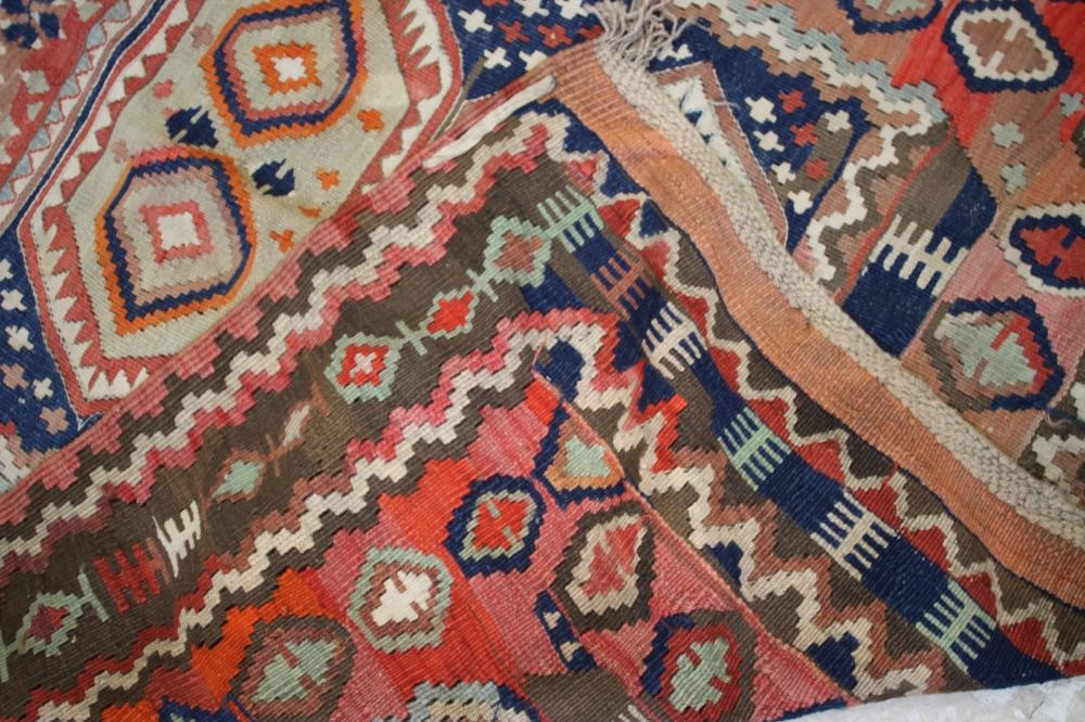 AN AFGHAN KILIM FLAT WEAVE RUG Image