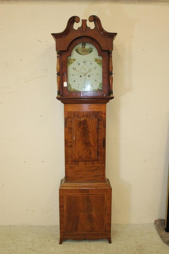 A MAHOGANY LONGCASE CLOCK by Cheetham Image