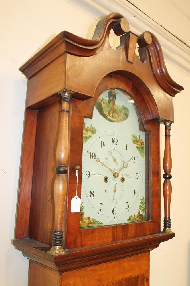 A MAHOGANY LONGCASE CLOCK by Cheetham Image