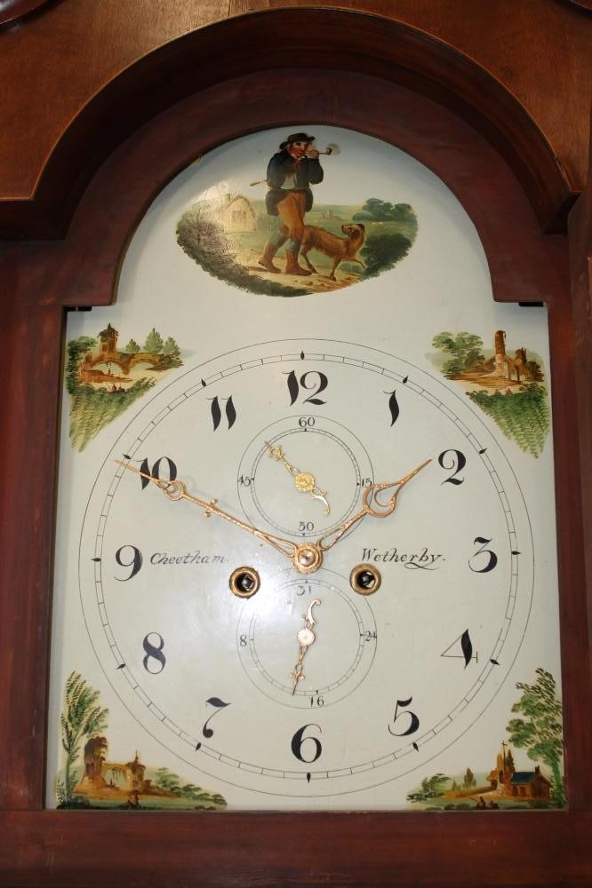 A MAHOGANY LONGCASE CLOCK by Cheetham Image