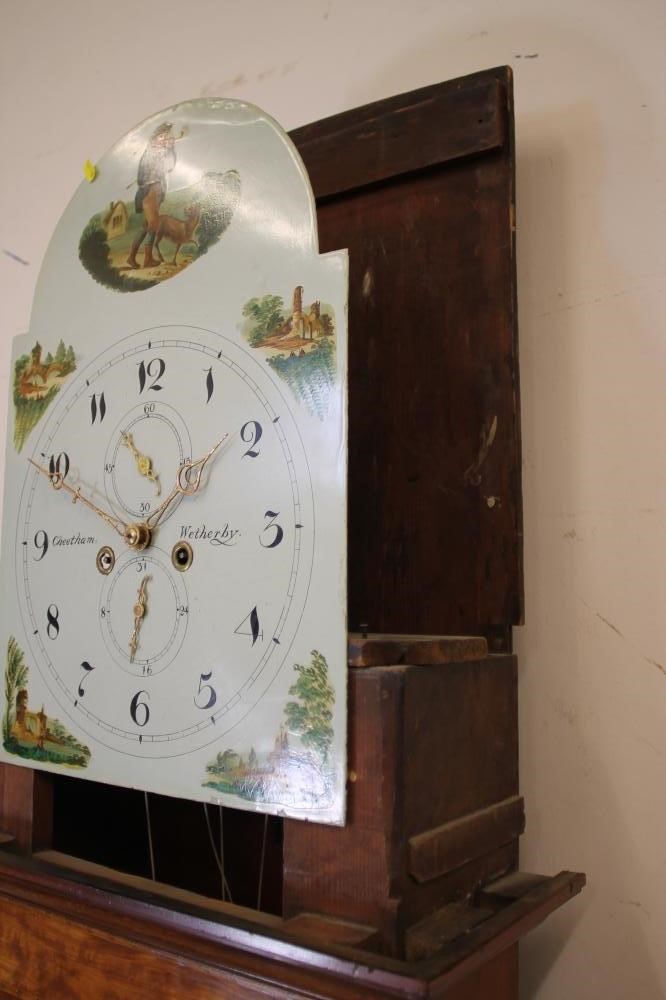 A MAHOGANY LONGCASE CLOCK by Cheetham Image