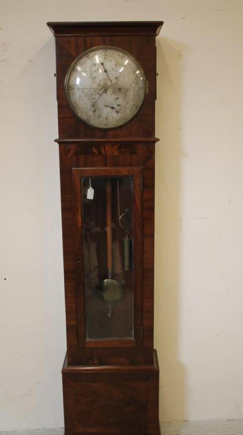A MAHOGANY LONGCASE REGULATOR signed Braithwaite Image