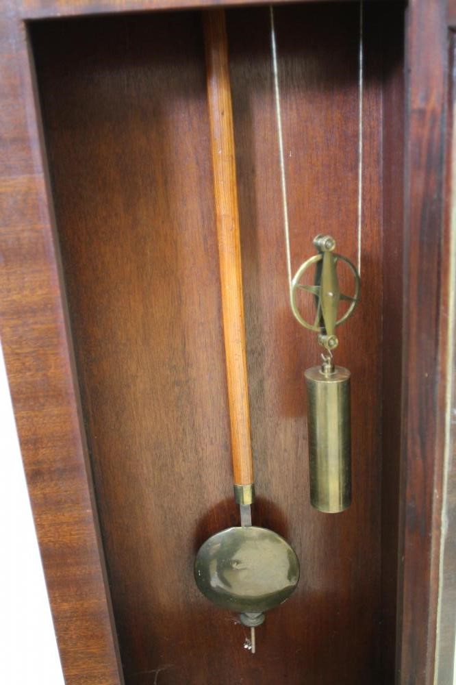 A MAHOGANY LONGCASE REGULATOR signed Braithwaite Image