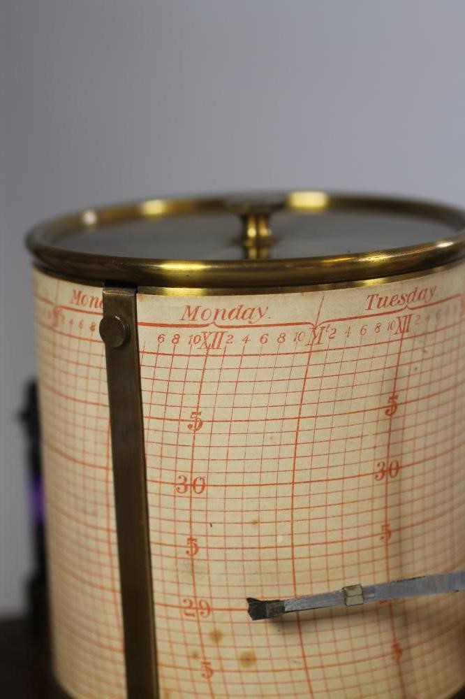 AN OAK CASED BAROGRAPH by Negretti & Zambra Image