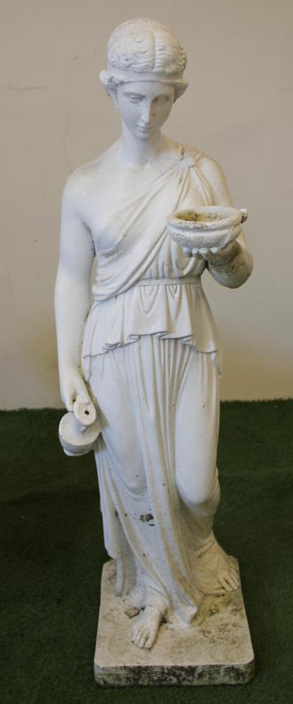 A COMPOSITE STONE FIGURE of a Classical Maiden Image