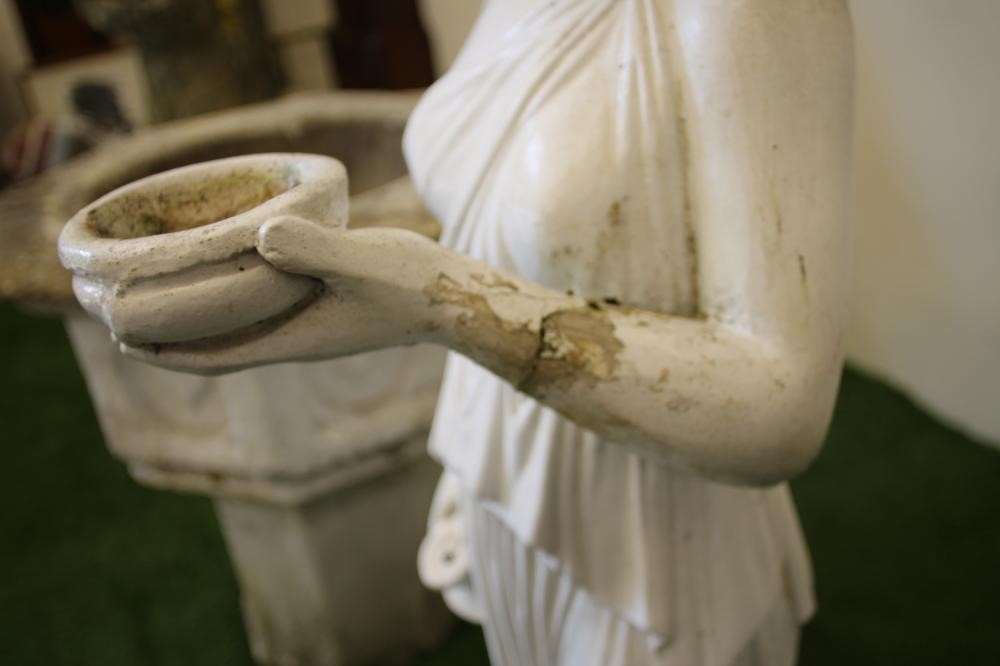 A COMPOSITE STONE FIGURE of a Classical Maiden Image