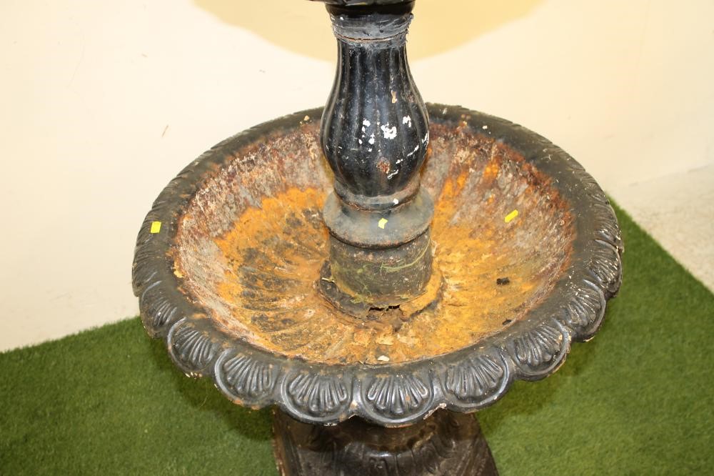 A VICTORIAN CAST IRON FOUNTAIN of two tier circular form Image