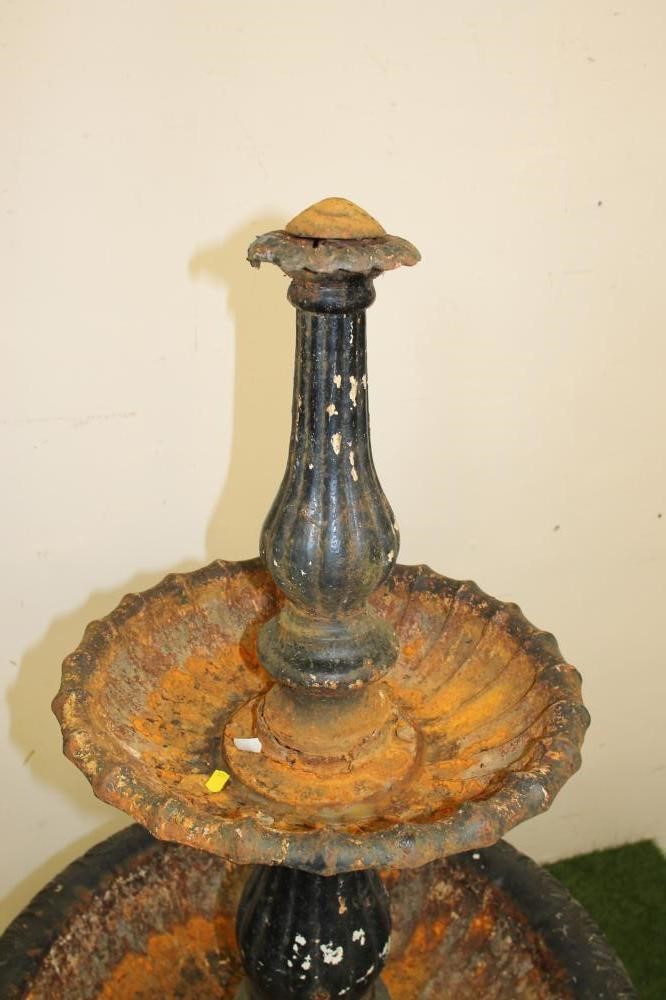 A VICTORIAN CAST IRON FOUNTAIN of two tier circular form Image