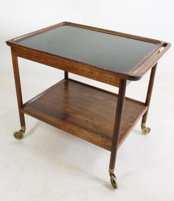 A LUDVIG PONTOPPIDAN ROSEWOOD TEA TROLLEY Image