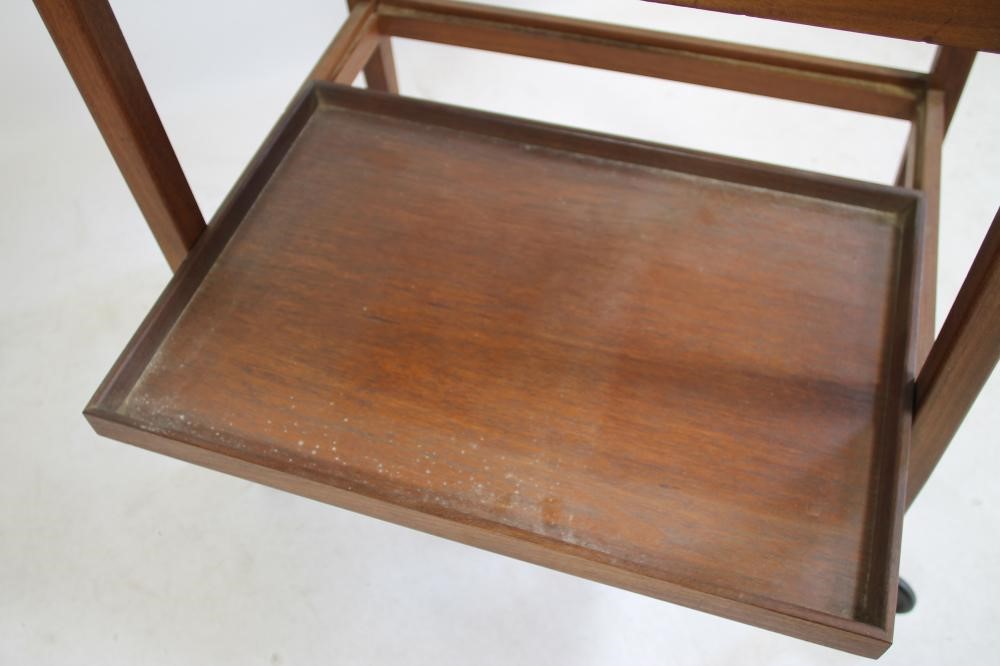 A SCANDINAVIAN DESIGN TEAK TEA TROLLEY Image