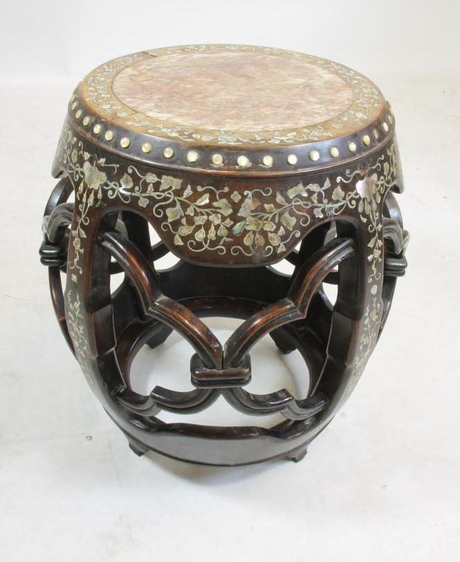 A CHINESE PADOUK STAND Image