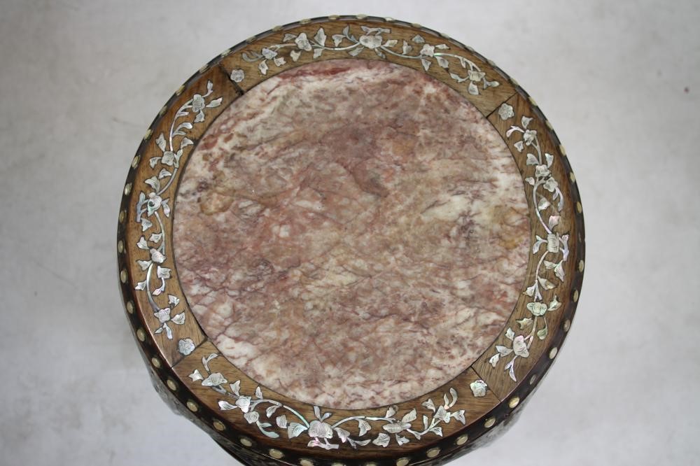 A CHINESE PADOUK STAND Image