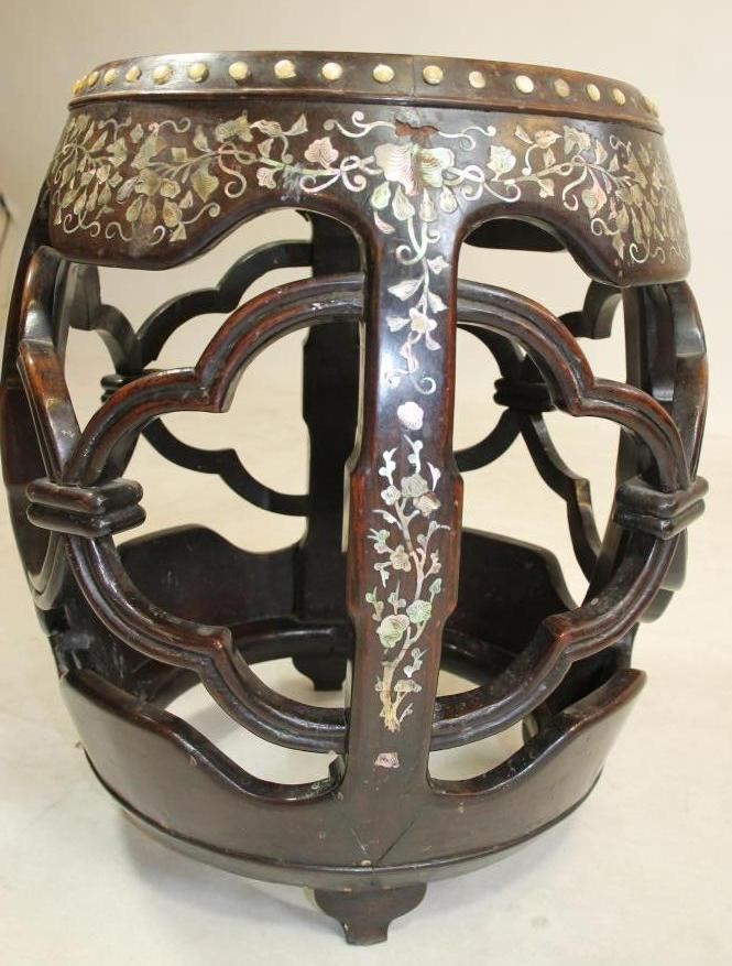 A CHINESE PADOUK STAND Image