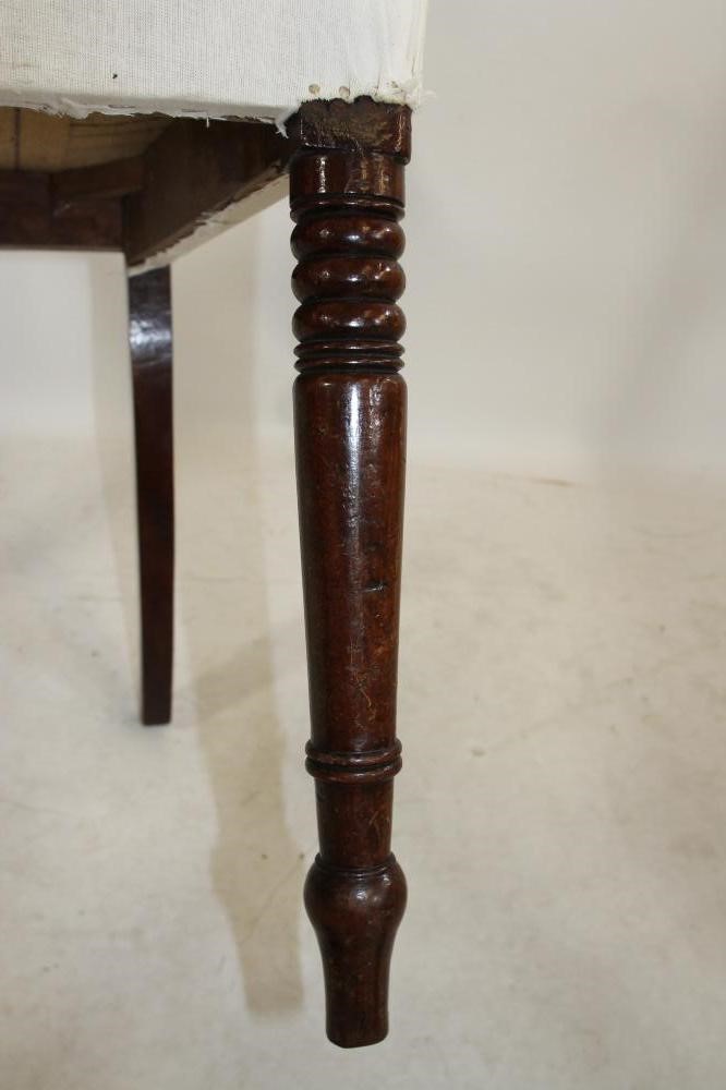 A SET OF FOUR GEORGE IV MAHOGANY DINING CHAIRS Image