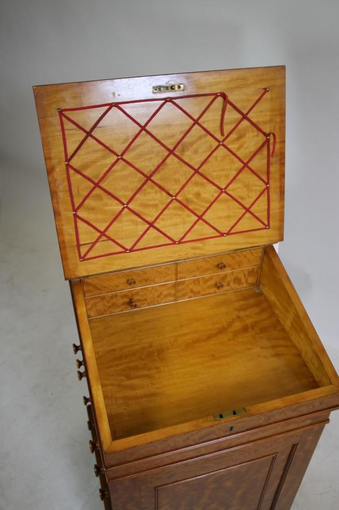 A SATINWOOD GILLOW STYLE DAVENPORT Image