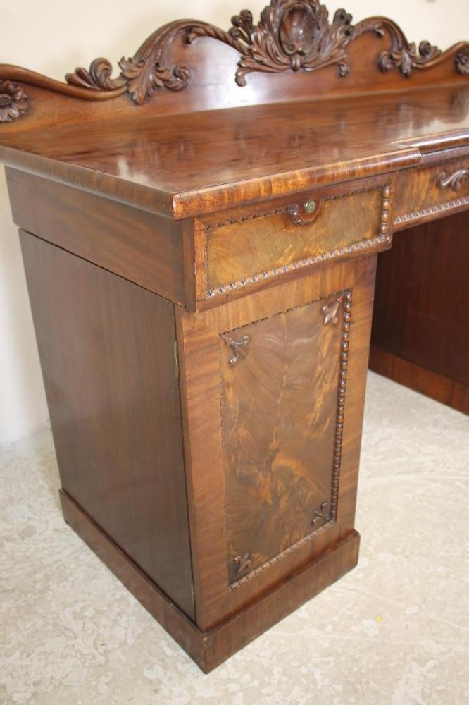 A WILLIAM IV MAHOGANY PEDESTAL SIDEBOARD Image