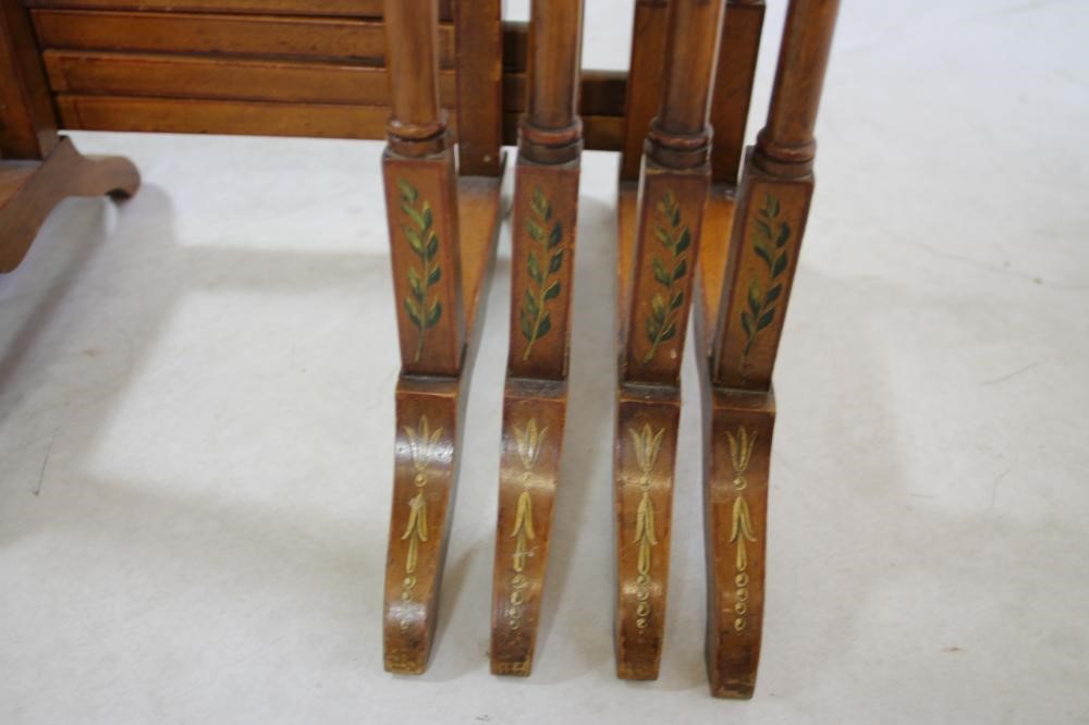 A FRENCH LOUIS XV STYLE CARVED WALNUT OCCASIONAL TABLE Image