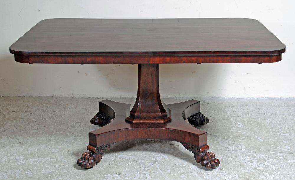 A WILLIAM IV MAHOGANY BREAKFAST TABLE Image