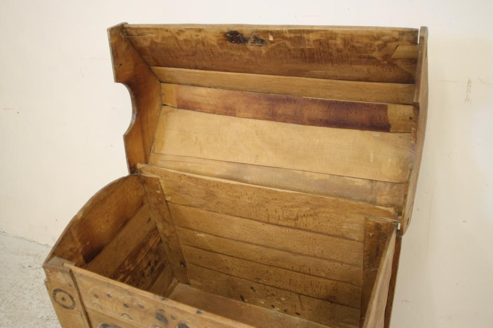 A HUNGARIAN BEECH DOMED ARK Image