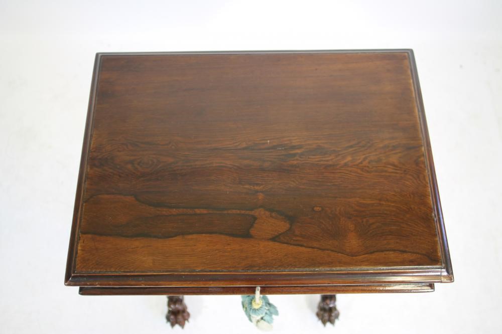 A ROSEWOOD WORKTABLE Image