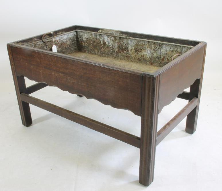 A MAHOGANY JARDINIERE Image