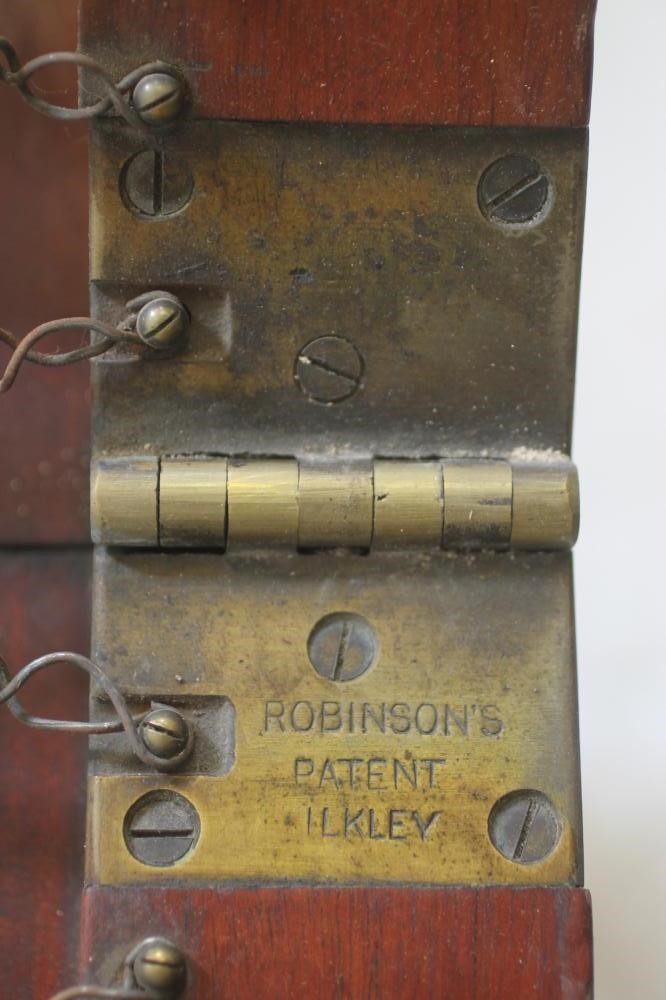 A MAHOGANY ADJUSTABLE CAMPAIGN BED by Robinson & Sons Image