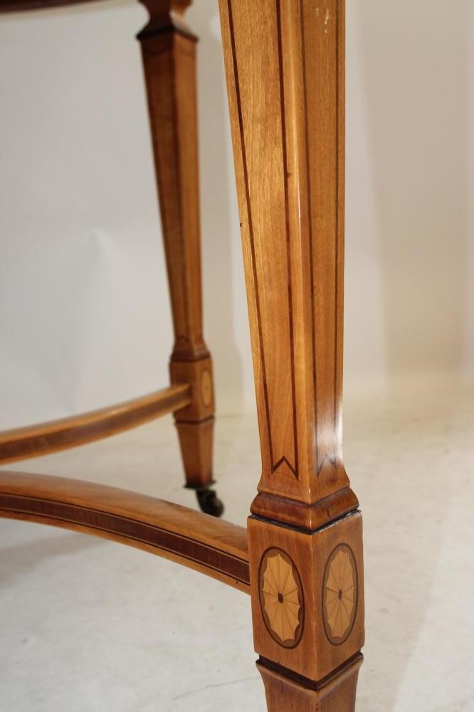 AN EDWARDIAN SATINWOOD OCCASIONAL TABLE by H Ogden Image