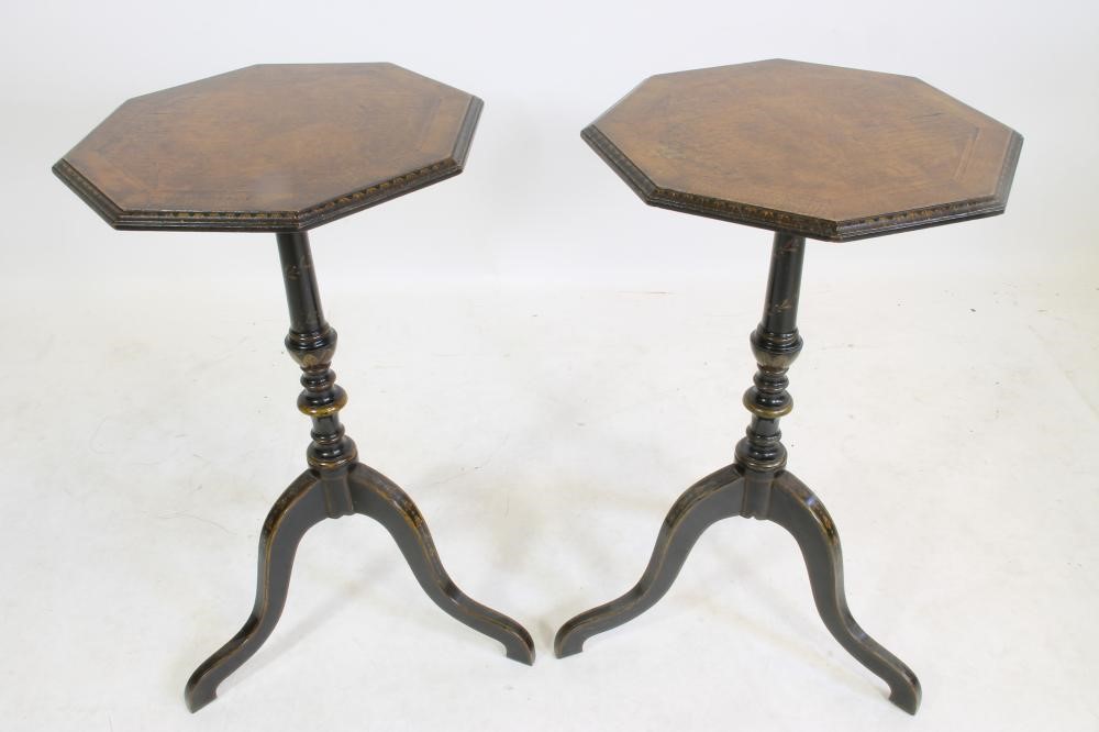 A REGENCY EBONISED AND PARCEL GILT SIDE CHAIR Image