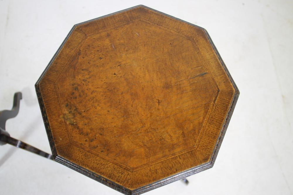 A REGENCY EBONISED AND PARCEL GILT SIDE CHAIR Image