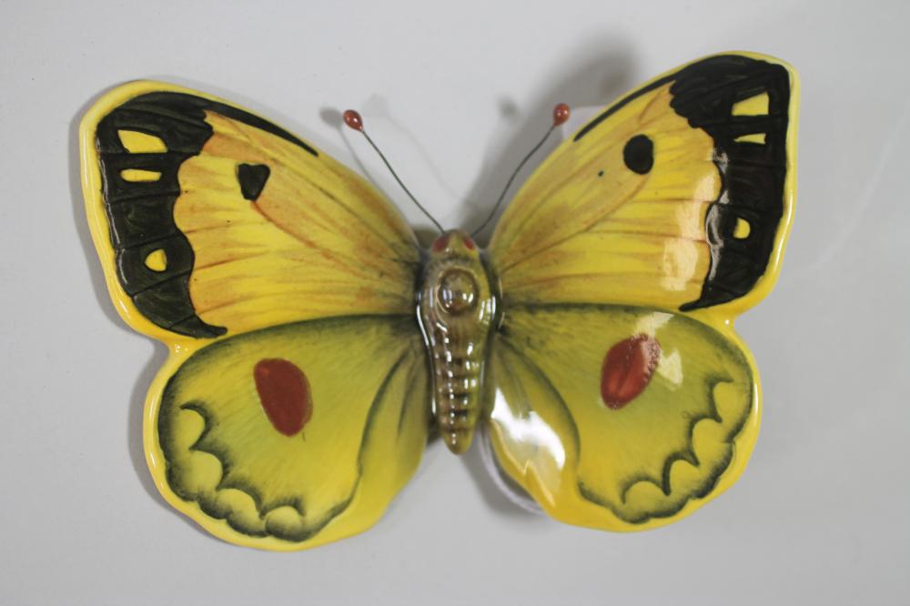 A BESWICK POTTERY "CLOUDED YELLOW" BUTTERFLY Image