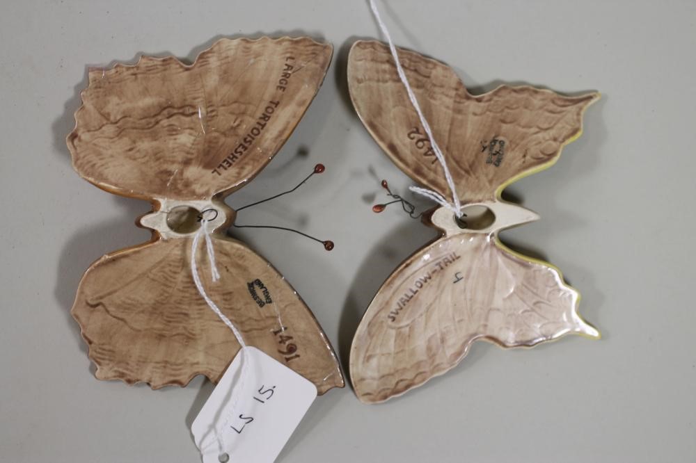 A BESWICK POTTERY "SWALLOW TAIL" BUTTERFLY Image