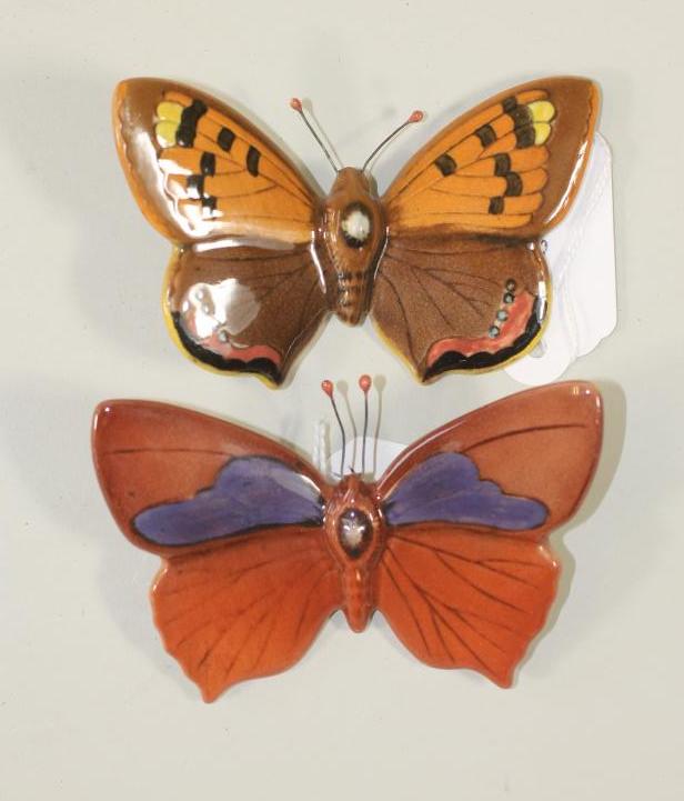 TWO BESWICK POTTERY BUTTERFLIES Image