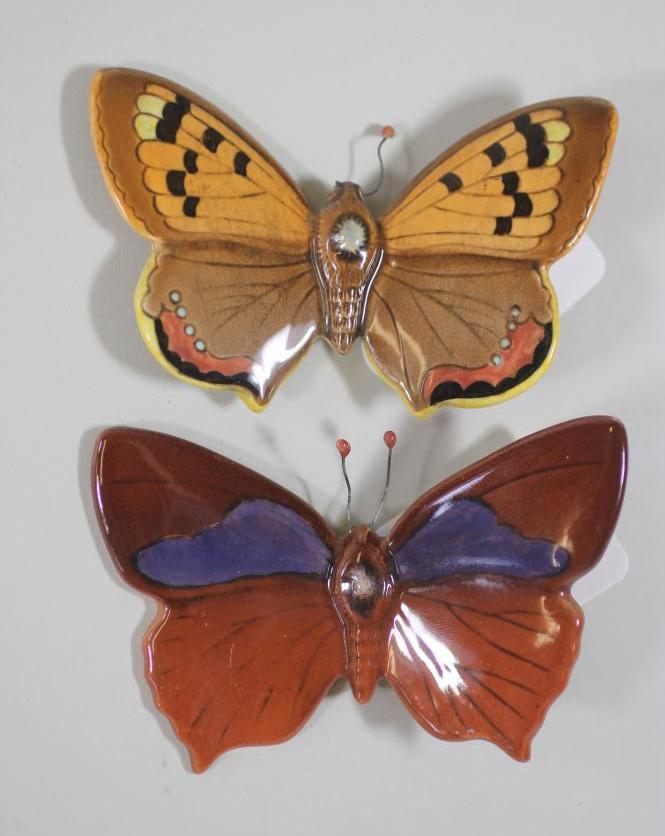 TWO BESWICK POTTERY BUTTERFLIES Image